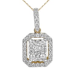 Zawieszka z diamentami (P87699 Y) - zdjęcie: 2