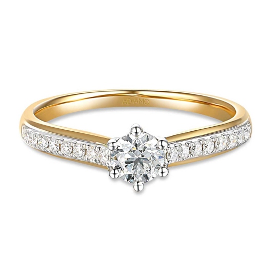 Pierścionek z diamentami (R82732 YW): 10