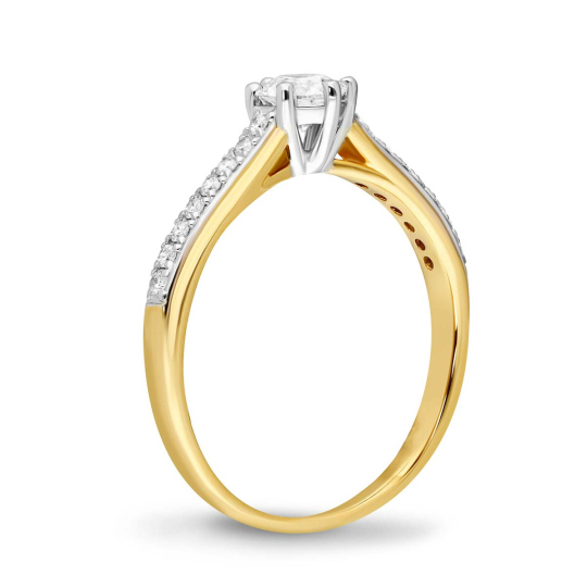 Pierścionek z diamentami (R82732 YW): 10