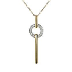 Naszyjnik z diamentami (N10669 Y) - zdjęcie: 2