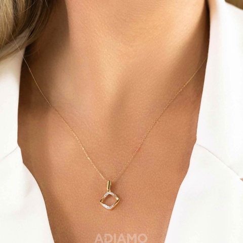 Naszyjnik z diamentami (N10667 Y)