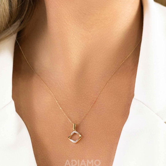 Naszyjnik z diamentami (N10667 Y)