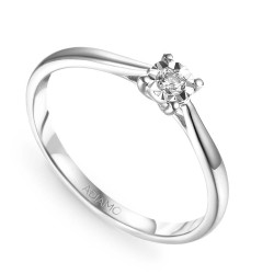 Pierścionek z diamentem (R73490 W 0,09ct): 13 - zdjęcie: 2