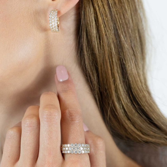 Pierścionek z diamentami (R83039 Y): 14