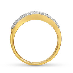 Pierścionek z szafirami i diamentami (R19039 Y SA): 19 - zdjęcie: 3