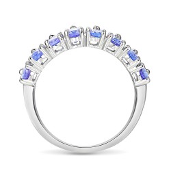 Pierścionek z tanzanitami i diamentami (R84144 W T): 10 - zdjęcie: 5