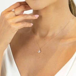 Zawieszka z morganitem i diamentami (P62900 R MR) - zdjęcie: 3