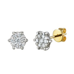 Kolczyki z diamentami (E74222 YW S 0,40ct) - zdjęcie: 2