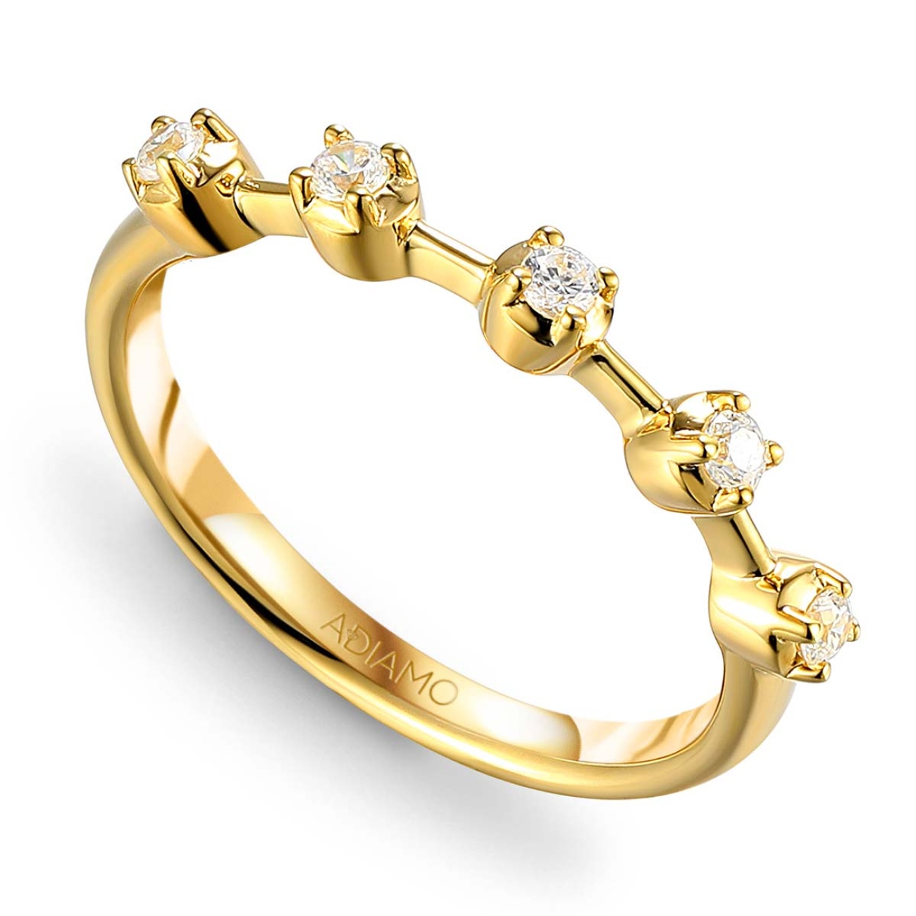 Pierścionek obrączkowy z diamentami, 2,2 mm (O-R83040 Y): 7