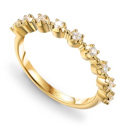 Pierścionek obrączkowy z diamentami, 2,2 mm (O-R85915 Y): 7 - zdjęcie: 2