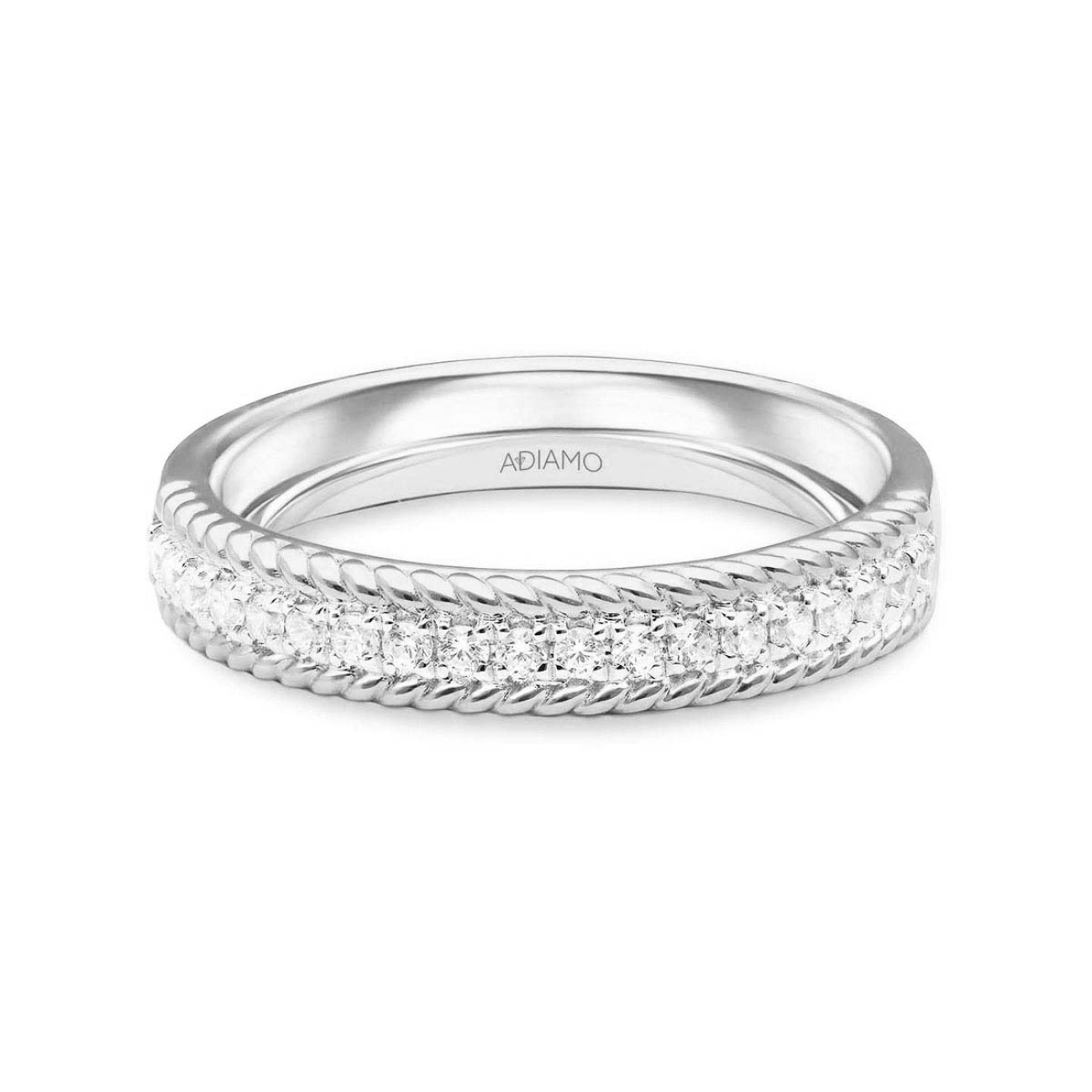 Obrączka ślubna z diamentami, 3,5 mm (O-R83210 W): 7