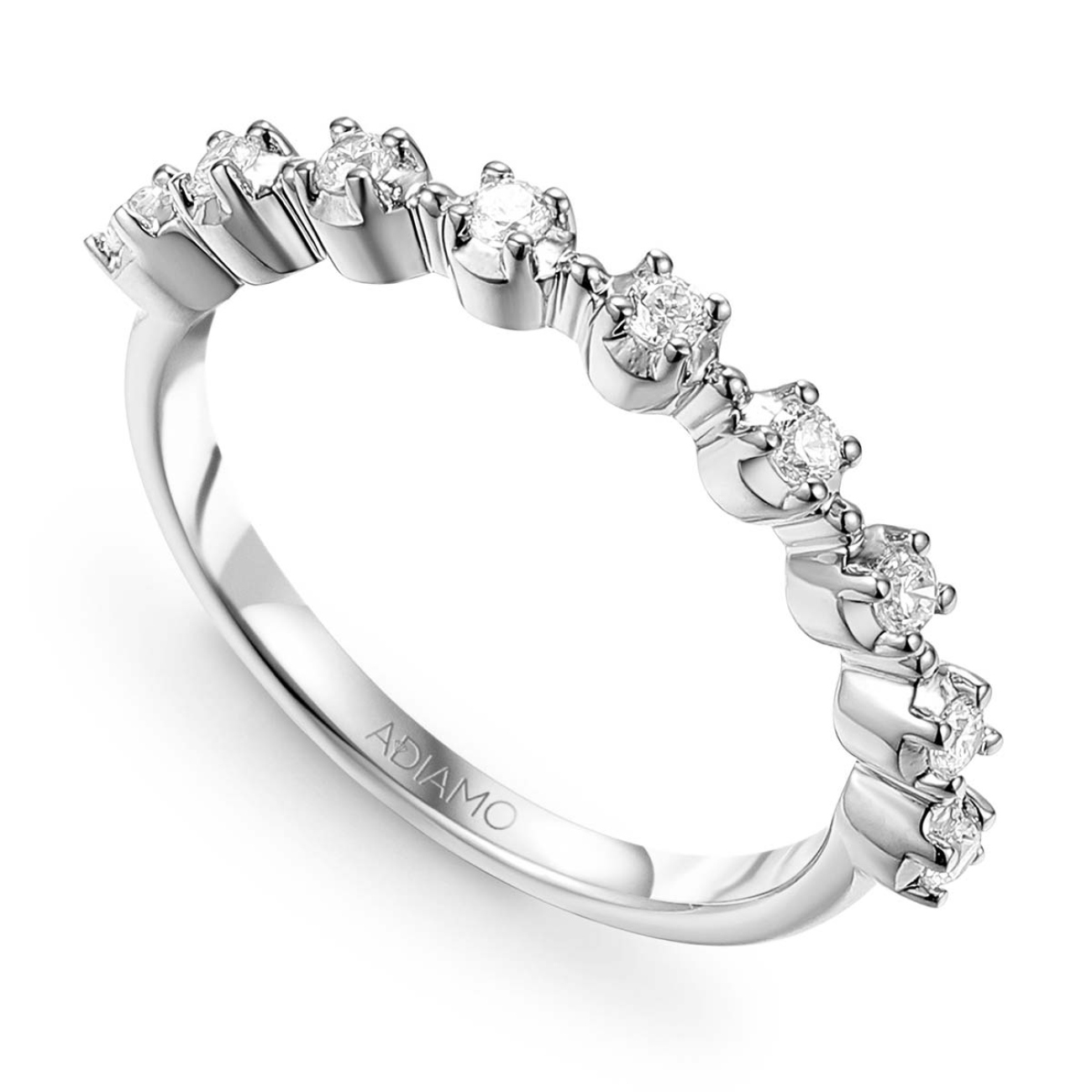 Pierścionek obrączkowy z diamentami (O-R85915 W): 7