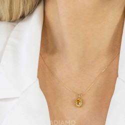 Zawieszka z cytrynami i diamentami (P71860 Y CT) - zdjęcie: 3