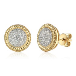 Kolczyki z diamentami (E81521 Y S) - zdjęcie: 2