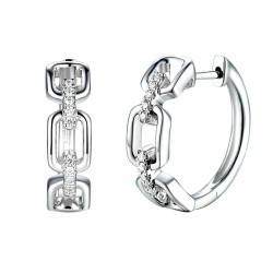 Kolczyki z diamentami (E79465 W A) - zdjęcie: 2
