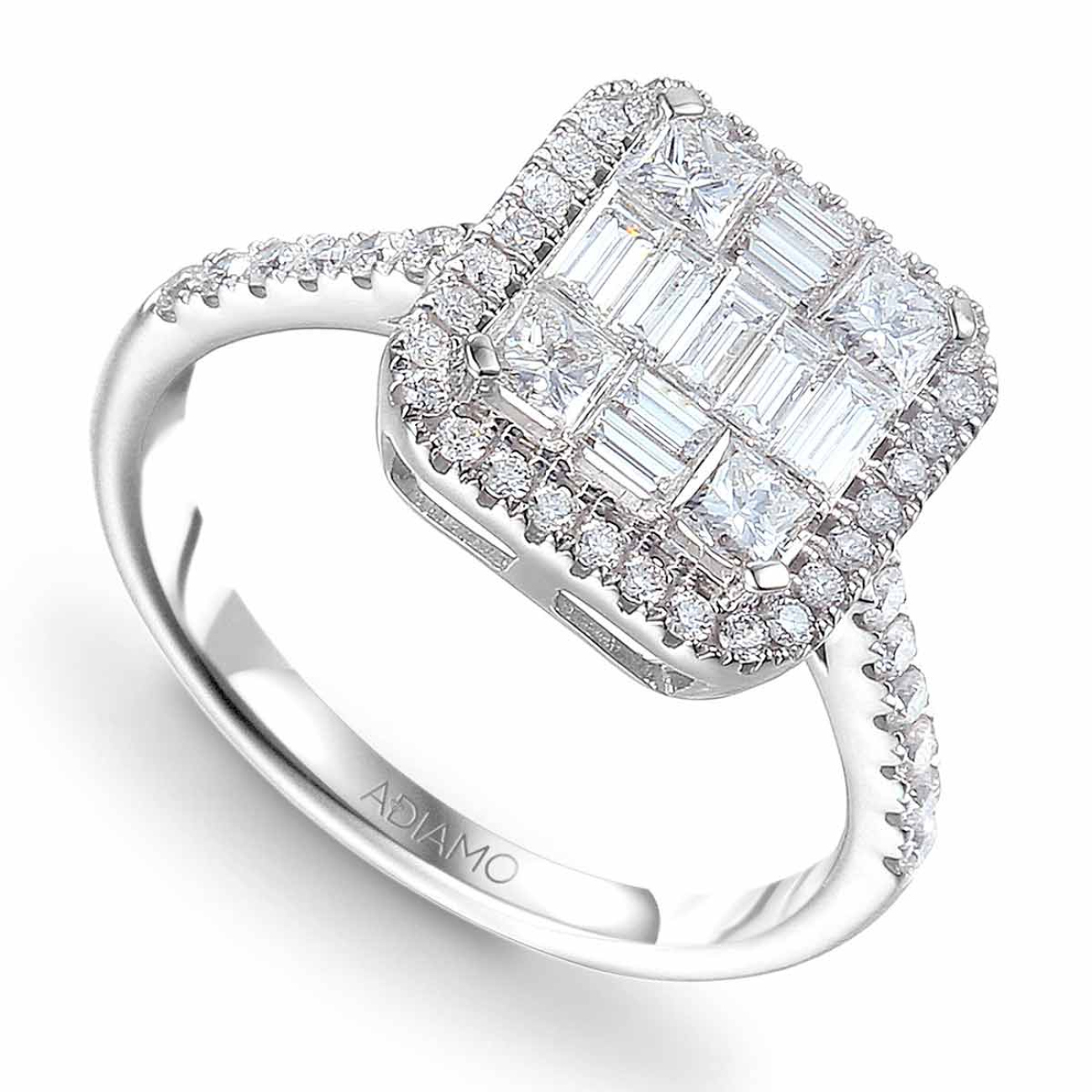 Pierścionek z diamentami (R68048 W): 8