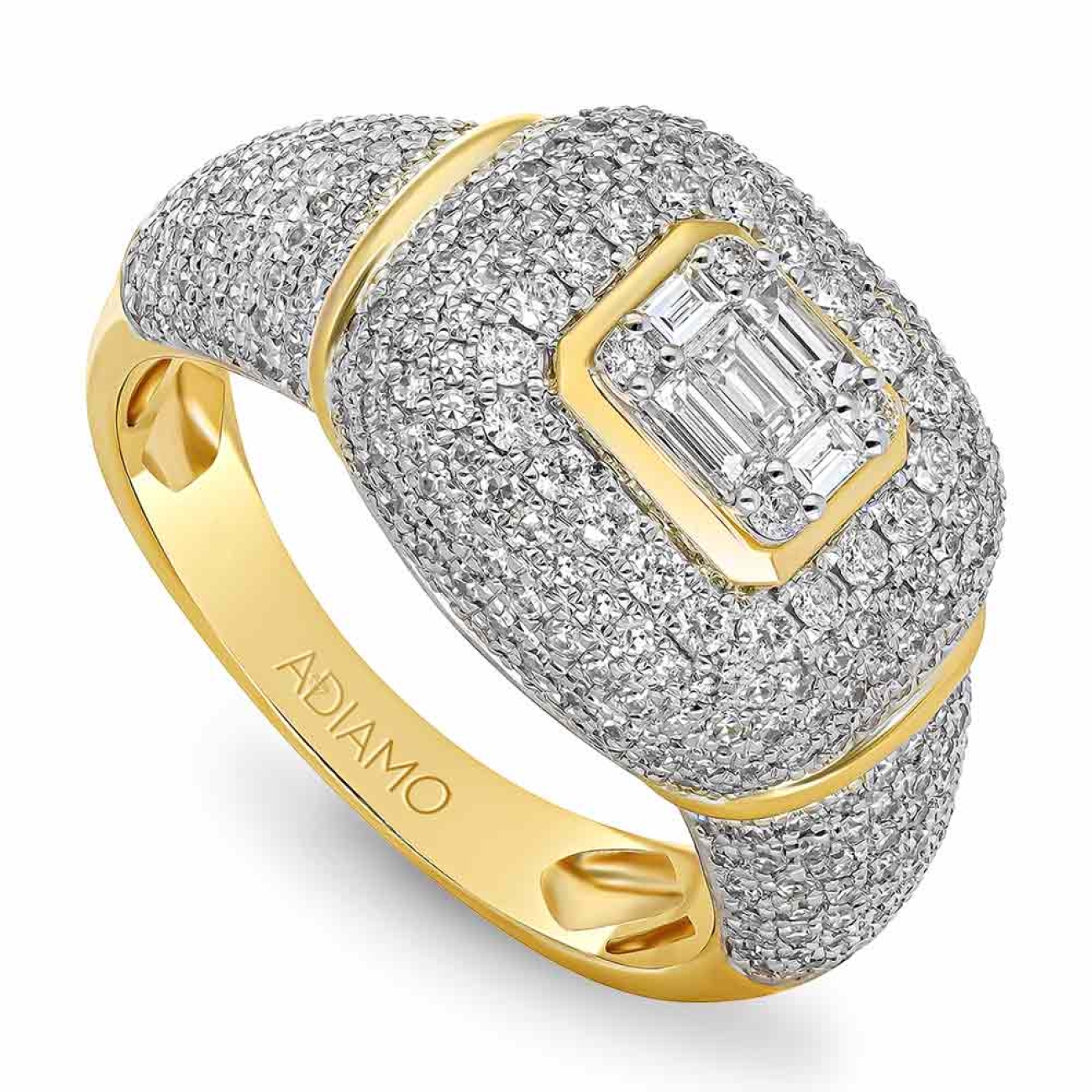 Pierścionek z diamentami (R88485 Y): 8