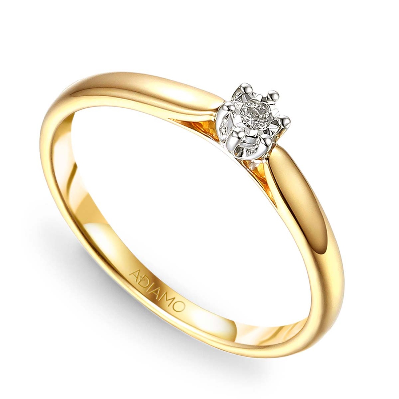 Pierścionek z diamentem (R83527 YW 0,04ct): 10