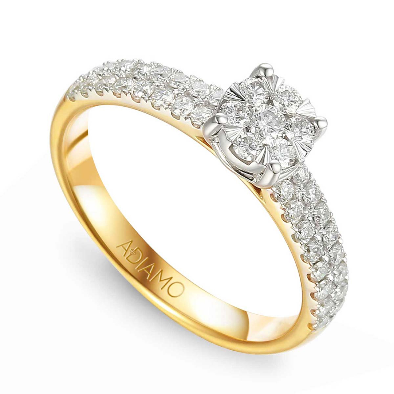 Pierścionek z diamentami (R62762 YW): 7