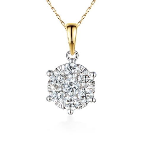 Zawieszka z diamentami (P74222 YW 0,57ct)