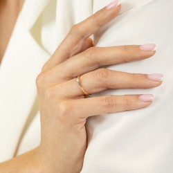 Pierścionek z diamentem (R55117 YW 0,04ct): 10 - zdjęcie: 3