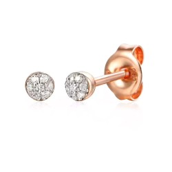 Kolczyki z diamentami (E67126 R S) - zdjęcie: 2