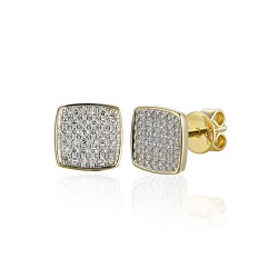 Kolczyki z diamentami (E86409 Y S) - zdjęcie: 2