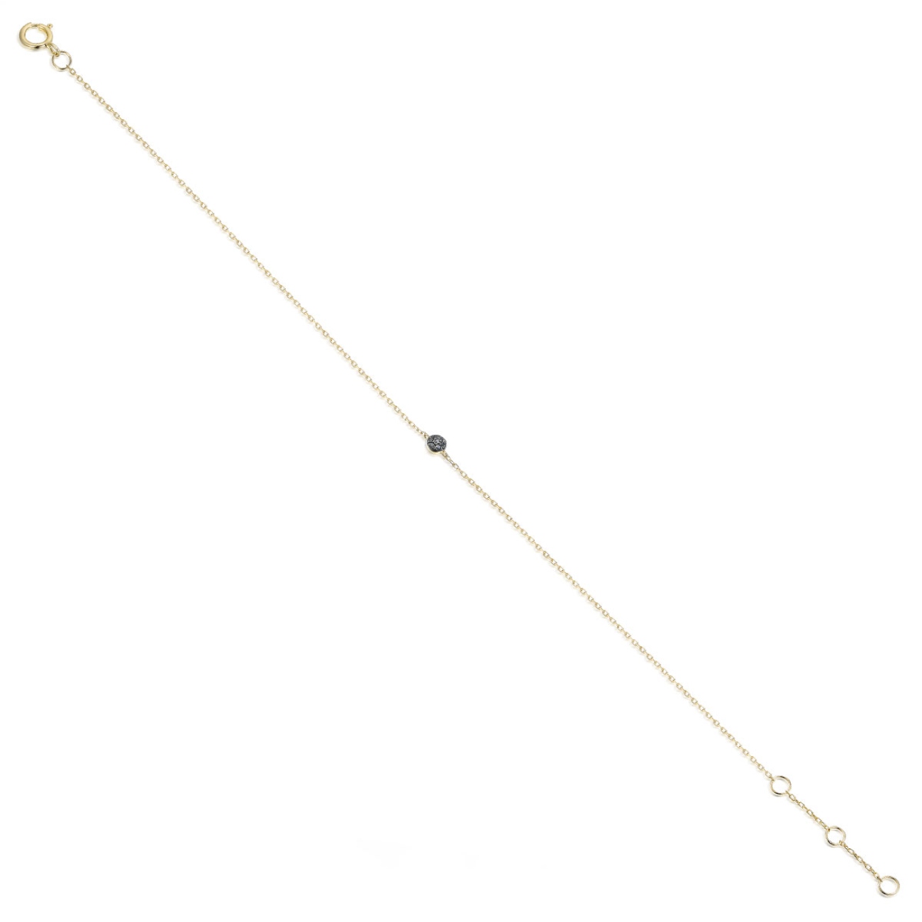 Bransoletka z czarnymi diamentami (B08344 Y C BD)