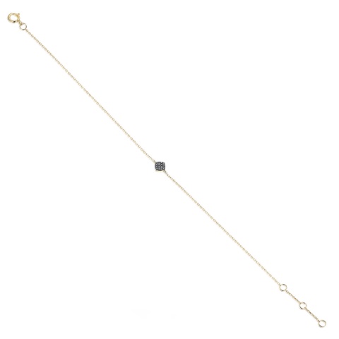 Bransoletka z czarnymi diamentami (B08343 Y C BD)