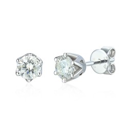 Kolczyki z diamentami (E34280 W S 0,66ct) - zdjęcie: 2