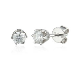 Kolczyki z diamentami (E34280 W S 0,36ct) - zdjęcie: 2