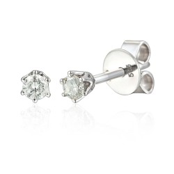 Kolczyki z diamentami (E34280 W S 0,20ct) - zdjęcie: 2