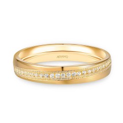 Obrączka ślubna z diamentami, 4 mm (O-R48462 Y): 7 - zdjęcie: 2