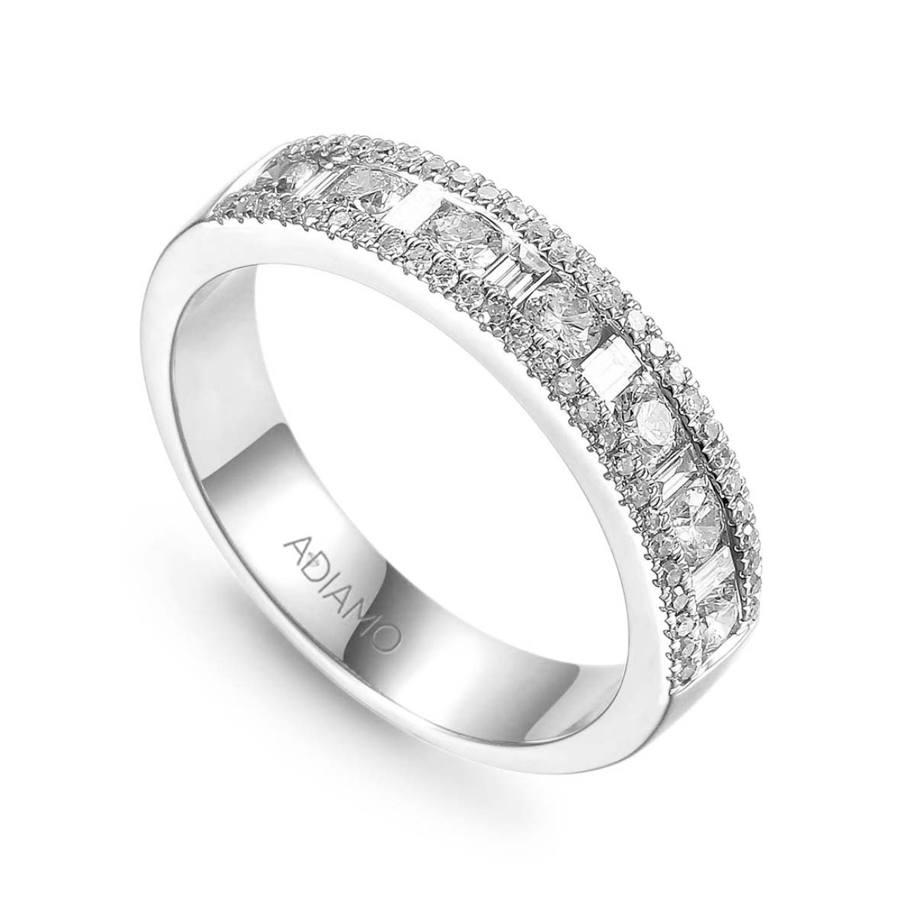 Pierścionek obrączkowy z diamentami (R46028 W): 7