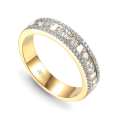 Pierścionek obrączkowy z diamentami (R46028 Y)