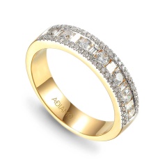 Pierścionek obrączkowy z diamentami (R46028 Y)