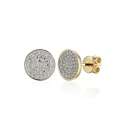 Kolczyki z diamentami (E86411 Y S) - zdjęcie: 2