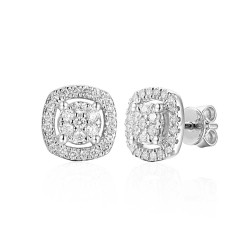 Kolczyki z diamentami (E85641 W S) - zdjęcie: 2