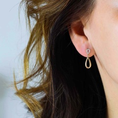 Kolczyki z diamentami (E85808 Y S)