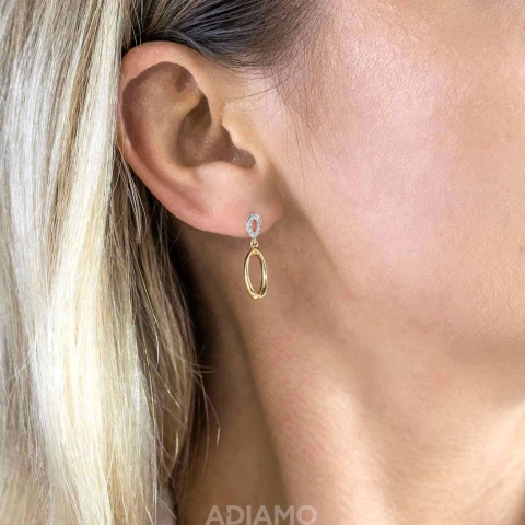 Kolczyki z diamentami (E85810 Y S)