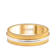 Obrączka ślubna damska dwukolorowa 5mm (O-AD148 YW D)