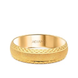 Obrączka ślubna damska, żółte złoto 5mm (O-AD24 Y D): 7 - zdjęcie: 2