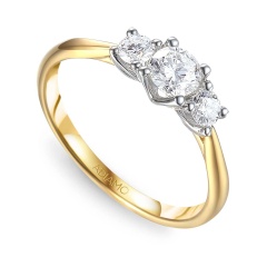 Pierścionek z diamentami (R43032 YW)