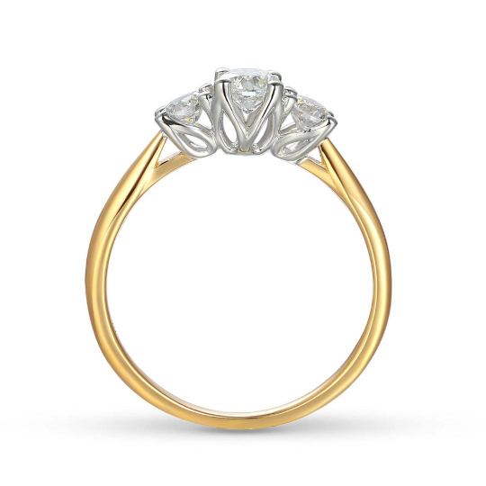 Pierścionek z diamentami (R43032 YW 0,32ct): 8