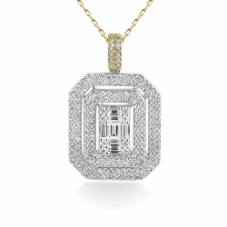 Zawieszka z diamentem (P81616 YW) - zdjęcie: 2