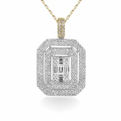 Zawieszka z diamentem (P81616 YW) - zdjęcie: 2