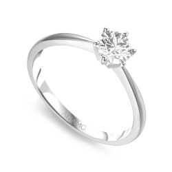 Pierścionek z diamentem, białe złoto pr.585 R34130 0,40ct: 8 - zdjęcie: 2