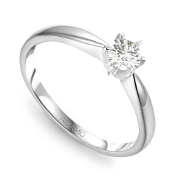 Pierścionek z diamentem, białe złoto pr.585 R34130 0,30ct: 8 - zdjęcie: 2