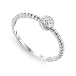 Pierścionek z diamentami (R81526 W): 10 - zdjęcie: 2