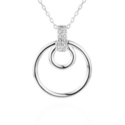 Naszyjnik z diamentami (N09571 W C) - zdjęcie: 2